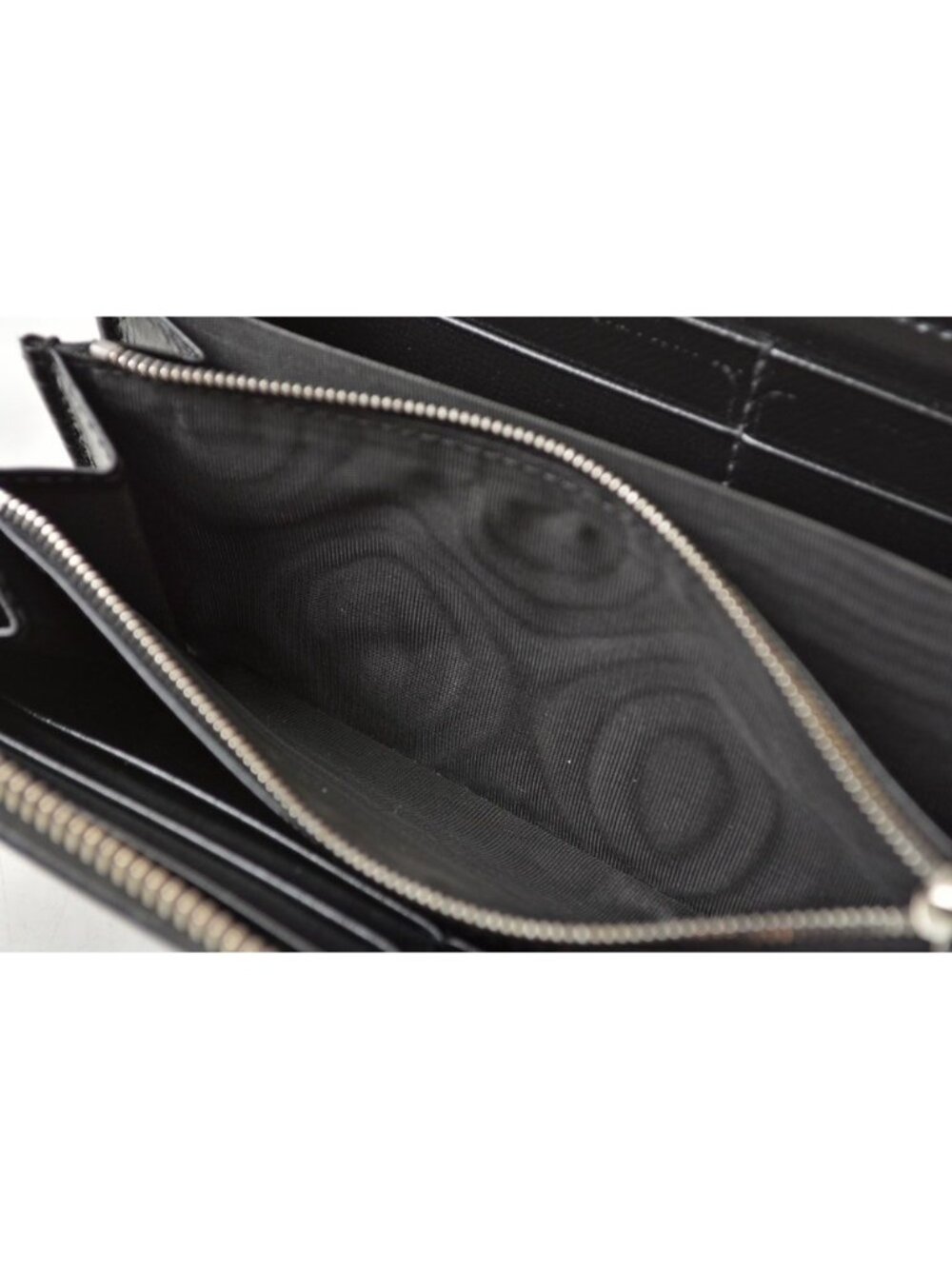 Gucci Wallet Interlocking GG Supreme Zip Around Gray Black - Picture 6 of 14